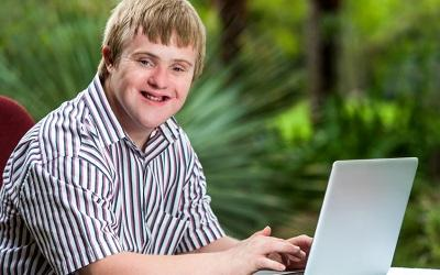 Young man smiling